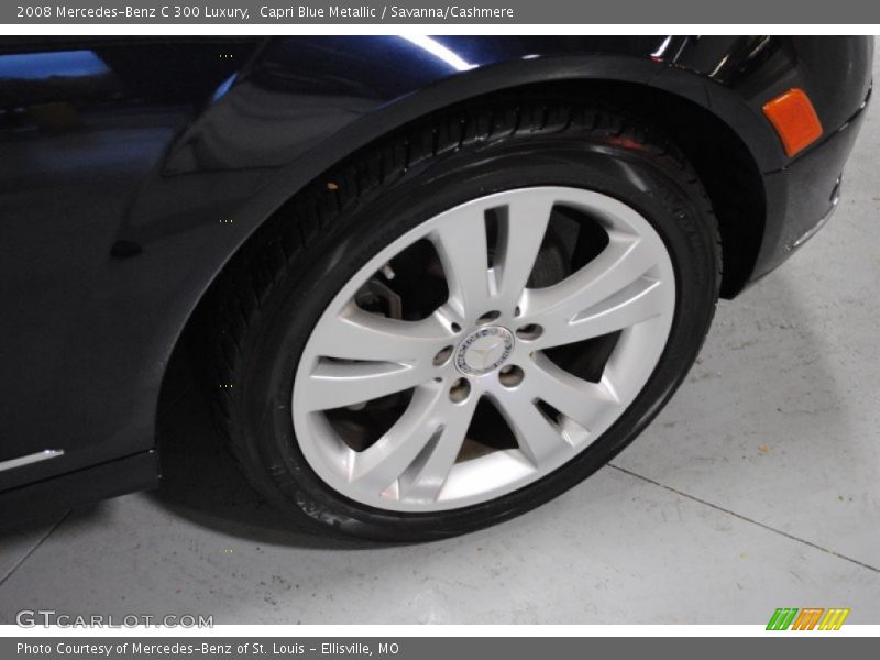 Capri Blue Metallic / Savanna/Cashmere 2008 Mercedes-Benz C 300 Luxury