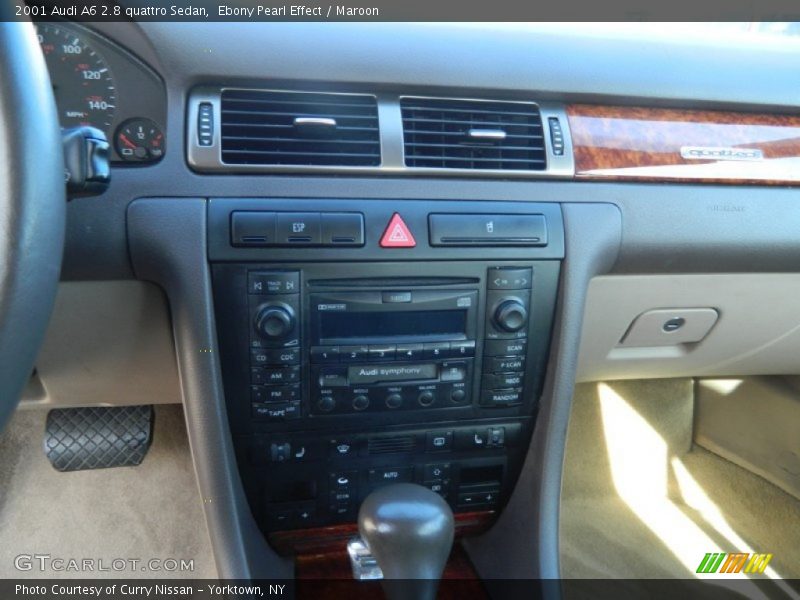 Ebony Pearl Effect / Maroon 2001 Audi A6 2.8 quattro Sedan