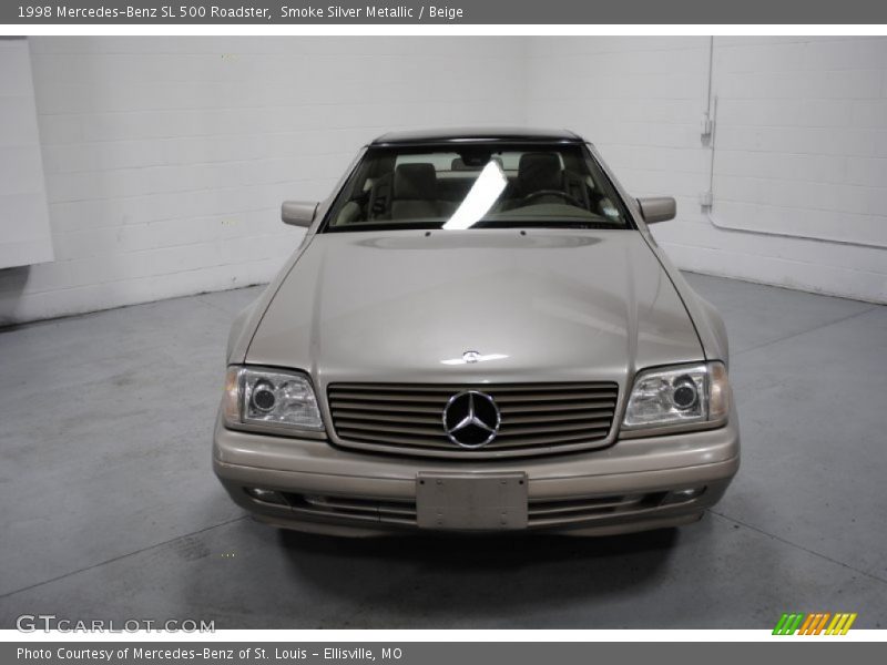 Smoke Silver Metallic / Beige 1998 Mercedes-Benz SL 500 Roadster