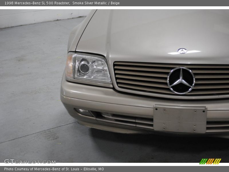 Smoke Silver Metallic / Beige 1998 Mercedes-Benz SL 500 Roadster