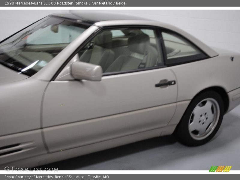 Smoke Silver Metallic / Beige 1998 Mercedes-Benz SL 500 Roadster