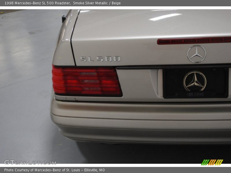 Smoke Silver Metallic / Beige 1998 Mercedes-Benz SL 500 Roadster