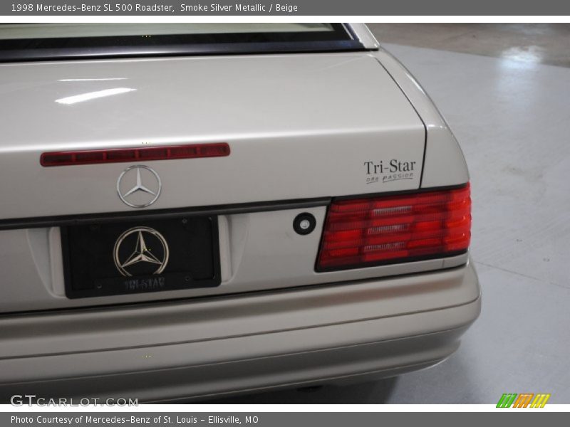 Smoke Silver Metallic / Beige 1998 Mercedes-Benz SL 500 Roadster
