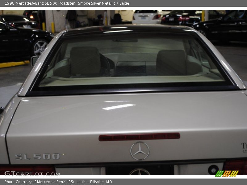 Smoke Silver Metallic / Beige 1998 Mercedes-Benz SL 500 Roadster
