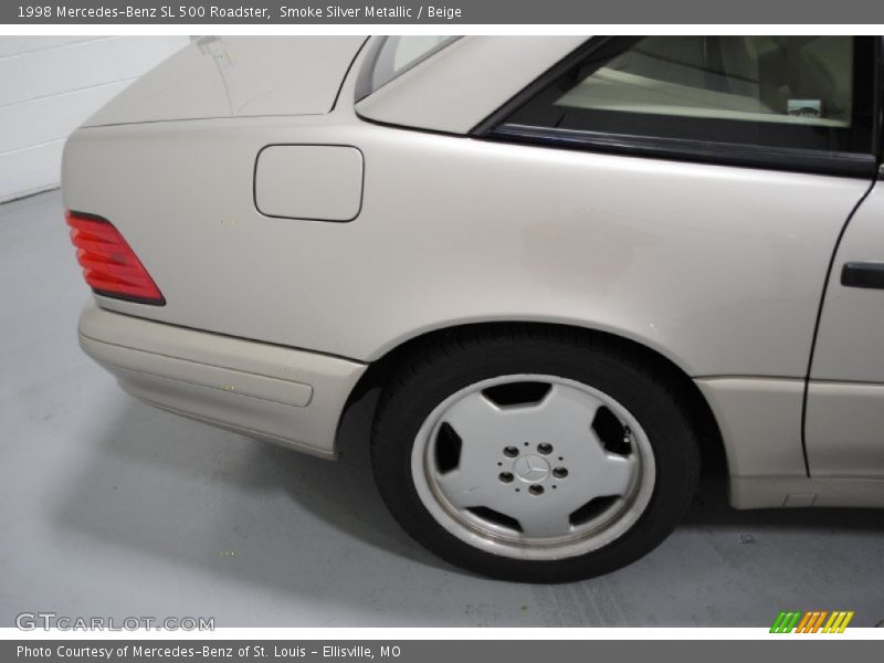 Smoke Silver Metallic / Beige 1998 Mercedes-Benz SL 500 Roadster
