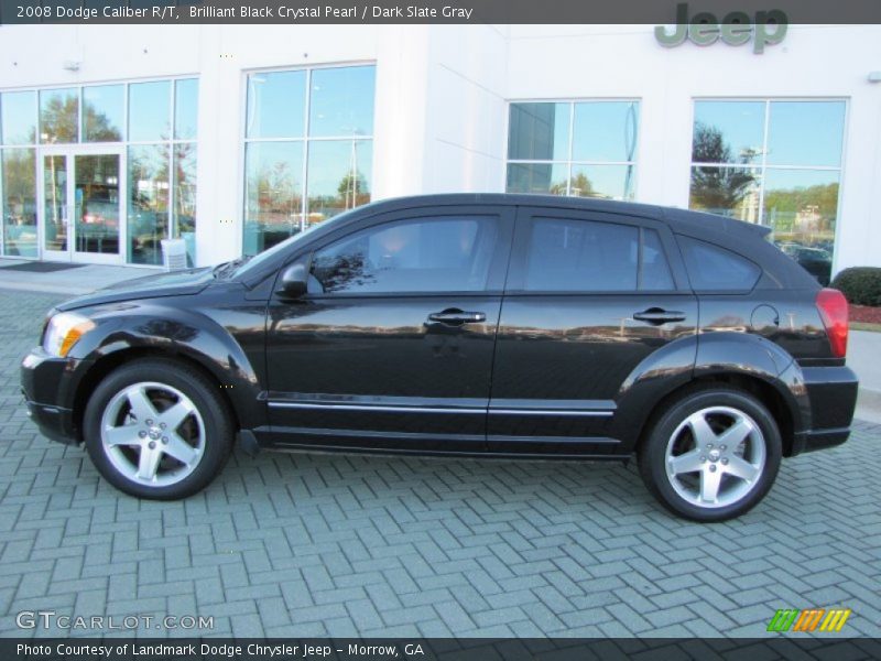 Brilliant Black Crystal Pearl / Dark Slate Gray 2008 Dodge Caliber R/T