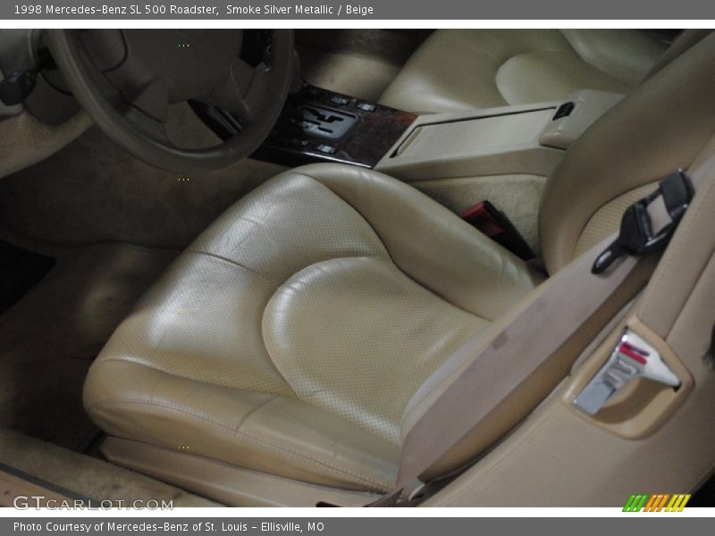 Smoke Silver Metallic / Beige 1998 Mercedes-Benz SL 500 Roadster