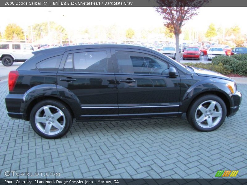 Brilliant Black Crystal Pearl / Dark Slate Gray 2008 Dodge Caliber R/T