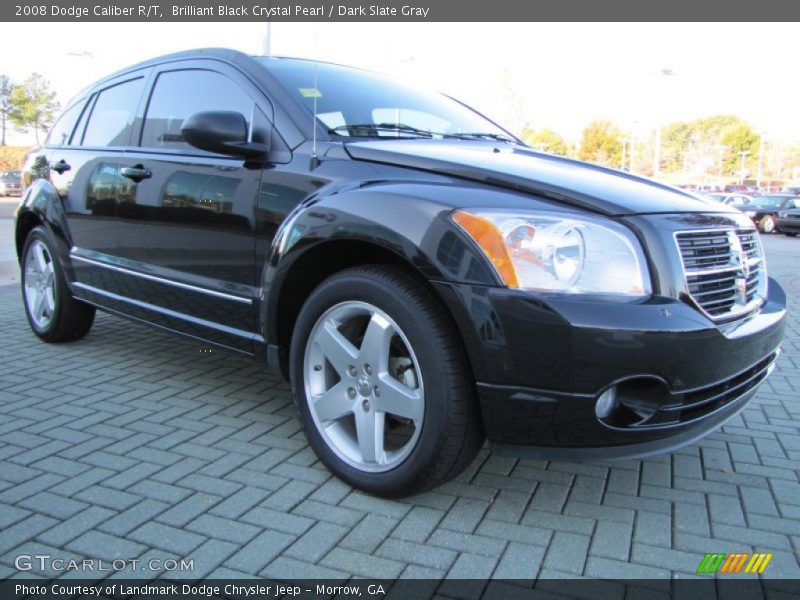 Brilliant Black Crystal Pearl / Dark Slate Gray 2008 Dodge Caliber R/T