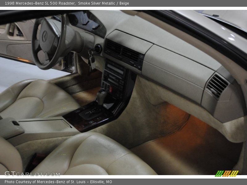 Smoke Silver Metallic / Beige 1998 Mercedes-Benz SL 500 Roadster