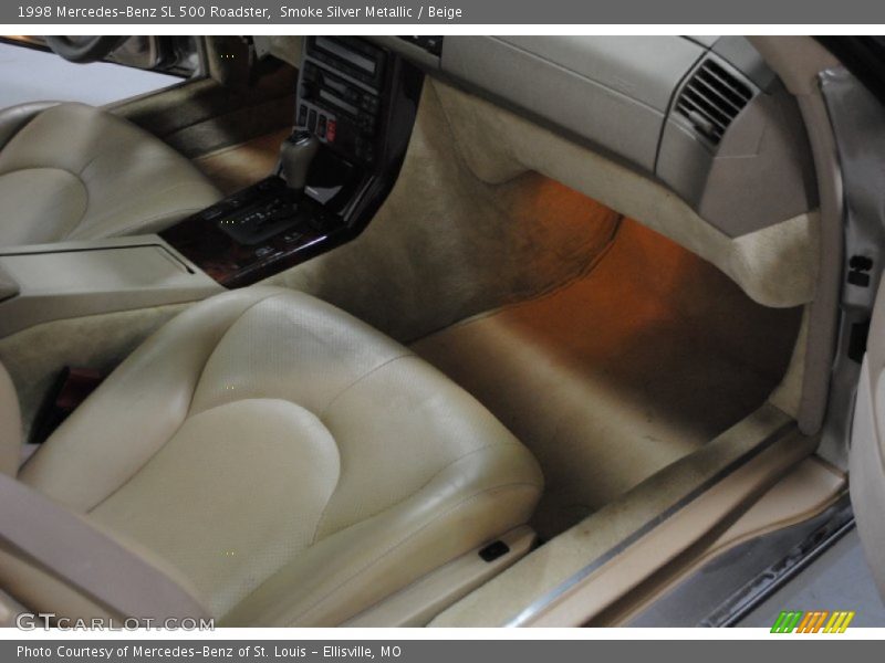 Smoke Silver Metallic / Beige 1998 Mercedes-Benz SL 500 Roadster
