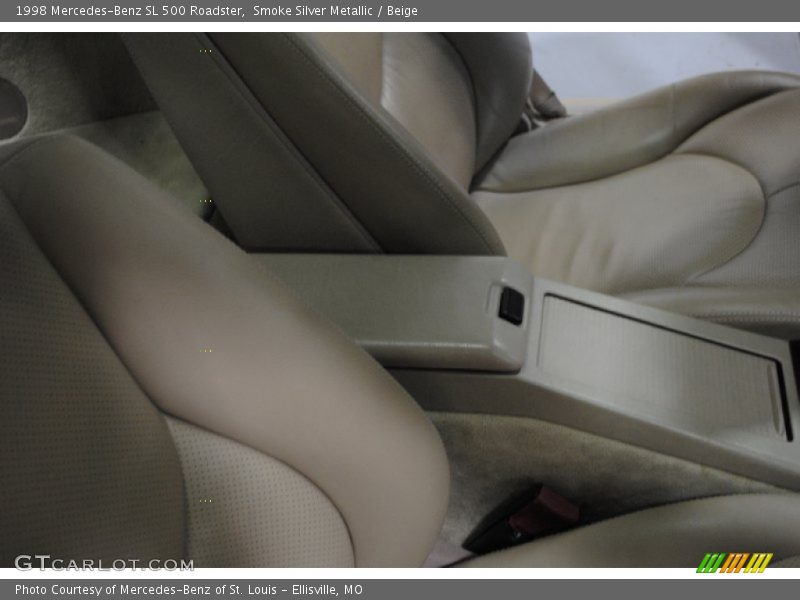 Smoke Silver Metallic / Beige 1998 Mercedes-Benz SL 500 Roadster