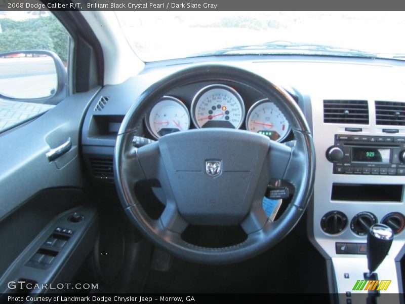 Brilliant Black Crystal Pearl / Dark Slate Gray 2008 Dodge Caliber R/T