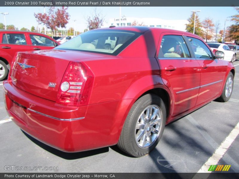 Inferno Red Crystal Pearl / Dark Khaki/Light Graystone 2009 Chrysler 300 Touring