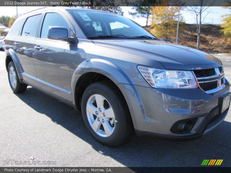 Storm Grey Pearl / Black 2012 Dodge Journey SXT