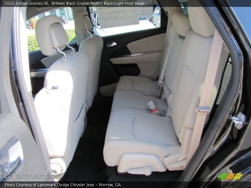 Brilliant Black Crystal Pearl / Black/Light Frost Beige 2012 Dodge Journey SE