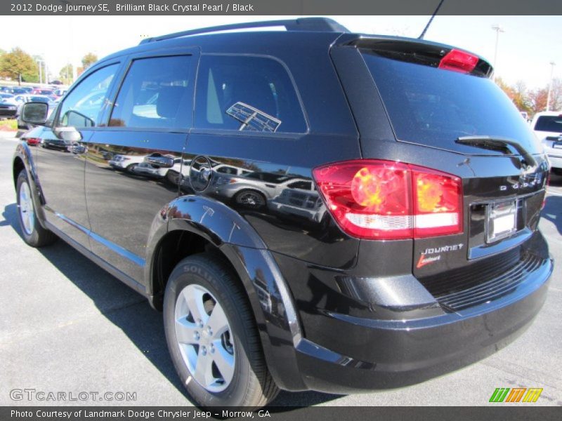 Brilliant Black Crystal Pearl / Black 2012 Dodge Journey SE