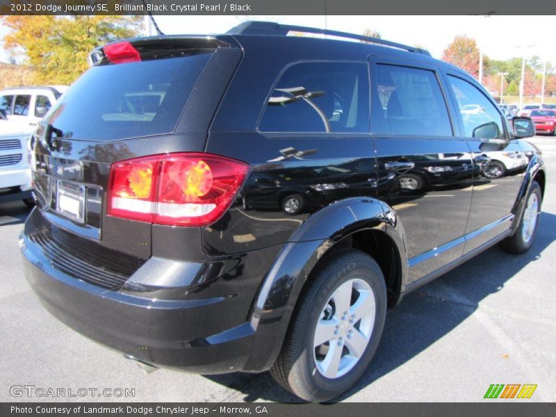 Brilliant Black Crystal Pearl / Black 2012 Dodge Journey SE