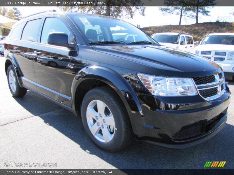 Brilliant Black Crystal Pearl / Black 2012 Dodge Journey SE