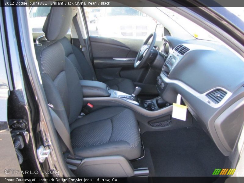 Brilliant Black Crystal Pearl / Black 2012 Dodge Journey SE