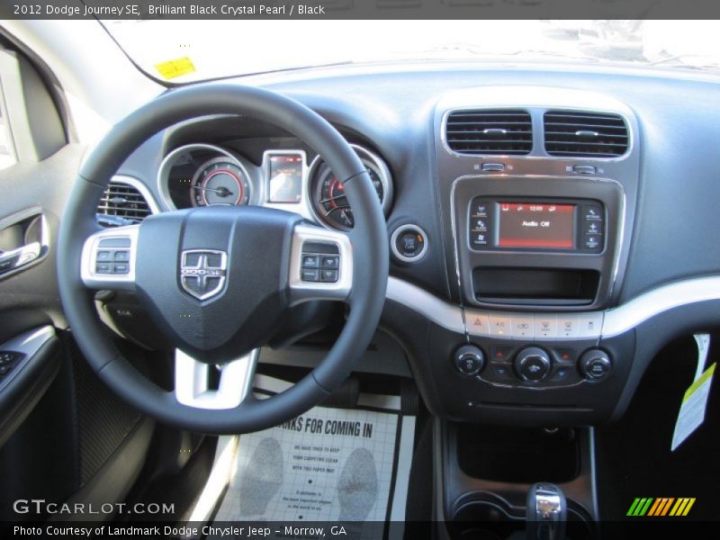 Brilliant Black Crystal Pearl / Black 2012 Dodge Journey SE