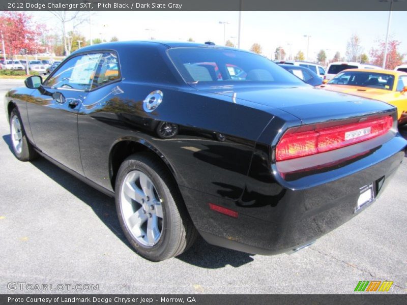 Pitch Black / Dark Slate Gray 2012 Dodge Challenger SXT