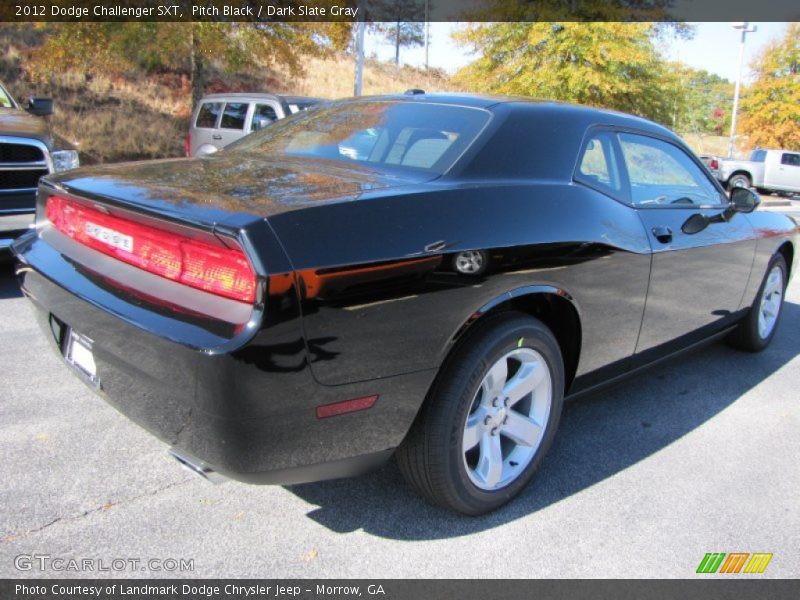 Pitch Black / Dark Slate Gray 2012 Dodge Challenger SXT