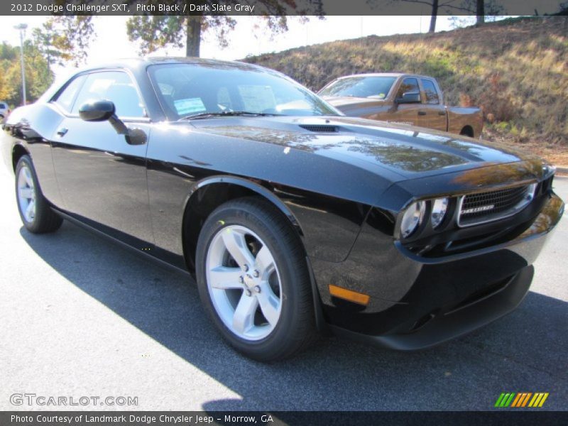 Pitch Black / Dark Slate Gray 2012 Dodge Challenger SXT