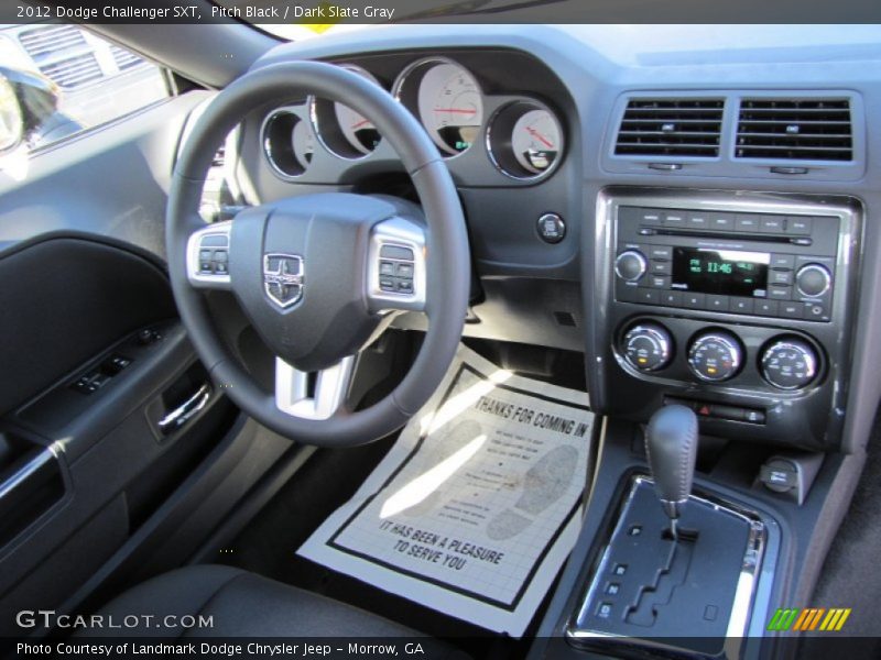 Pitch Black / Dark Slate Gray 2012 Dodge Challenger SXT