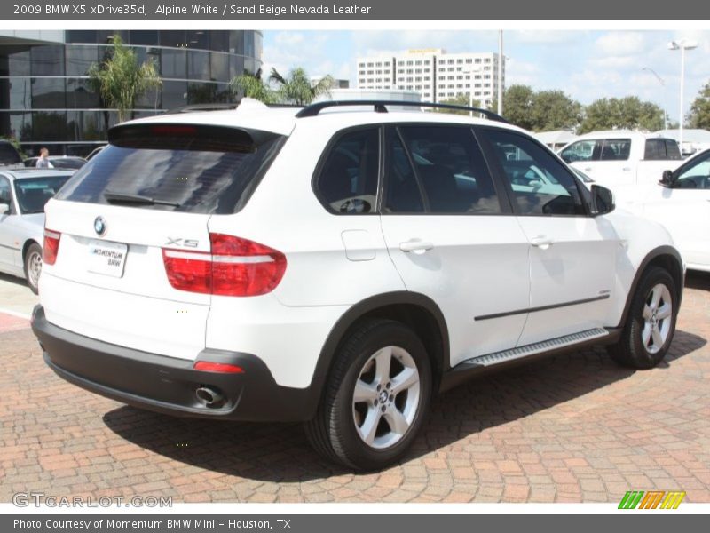 Alpine White / Sand Beige Nevada Leather 2009 BMW X5 xDrive35d