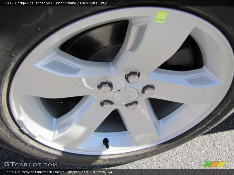 Bright White / Dark Slate Gray 2012 Dodge Challenger SXT