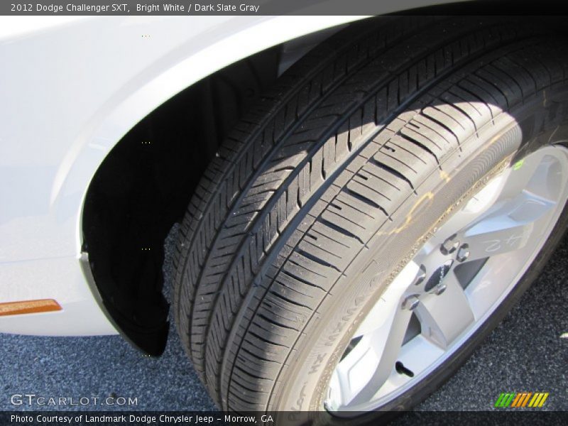Bright White / Dark Slate Gray 2012 Dodge Challenger SXT