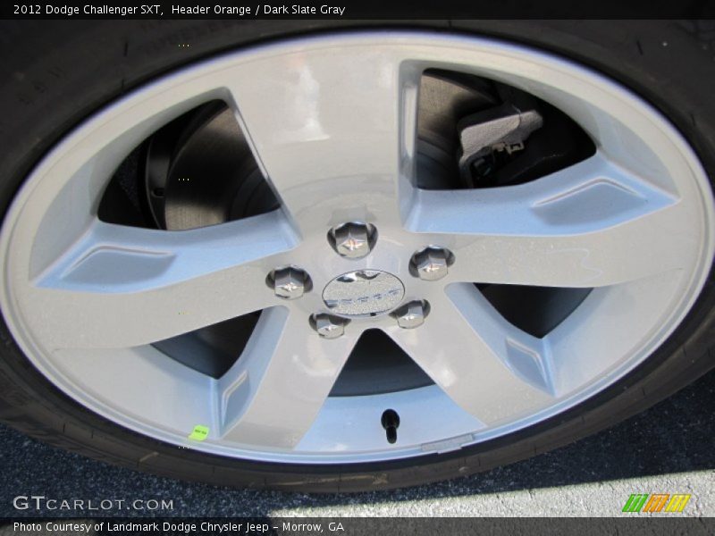 Header Orange / Dark Slate Gray 2012 Dodge Challenger SXT