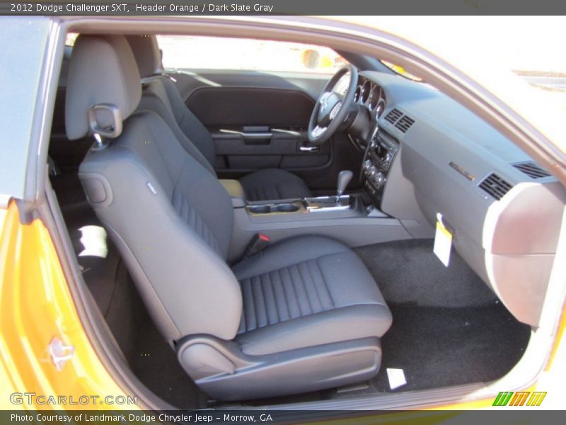 Header Orange / Dark Slate Gray 2012 Dodge Challenger SXT