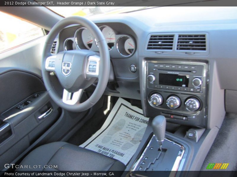 Header Orange / Dark Slate Gray 2012 Dodge Challenger SXT