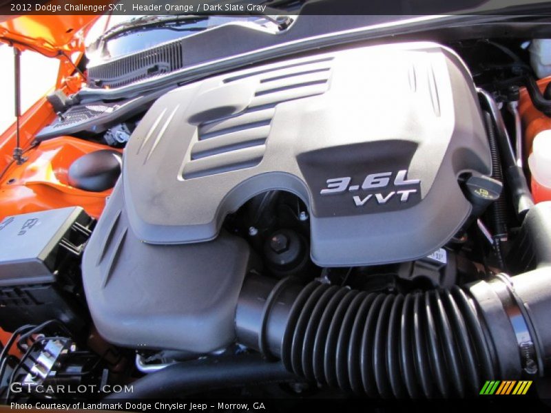 Header Orange / Dark Slate Gray 2012 Dodge Challenger SXT