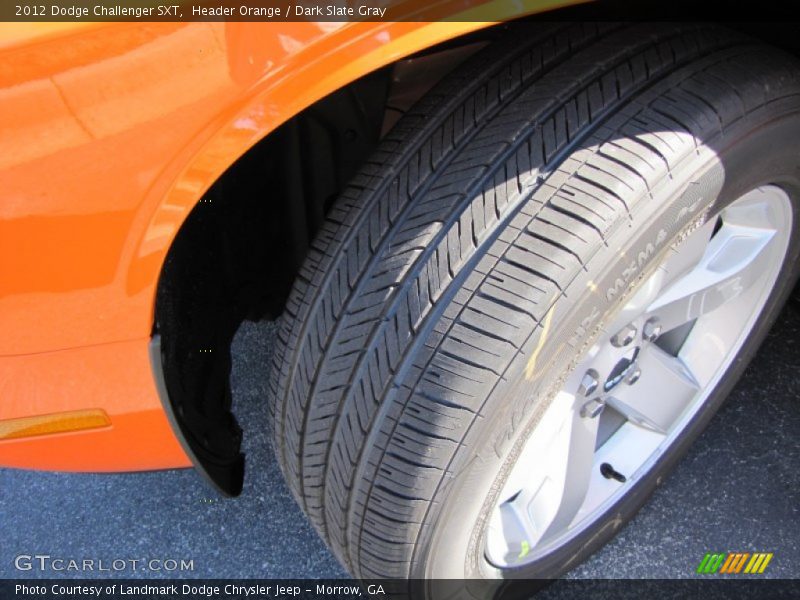 Header Orange / Dark Slate Gray 2012 Dodge Challenger SXT