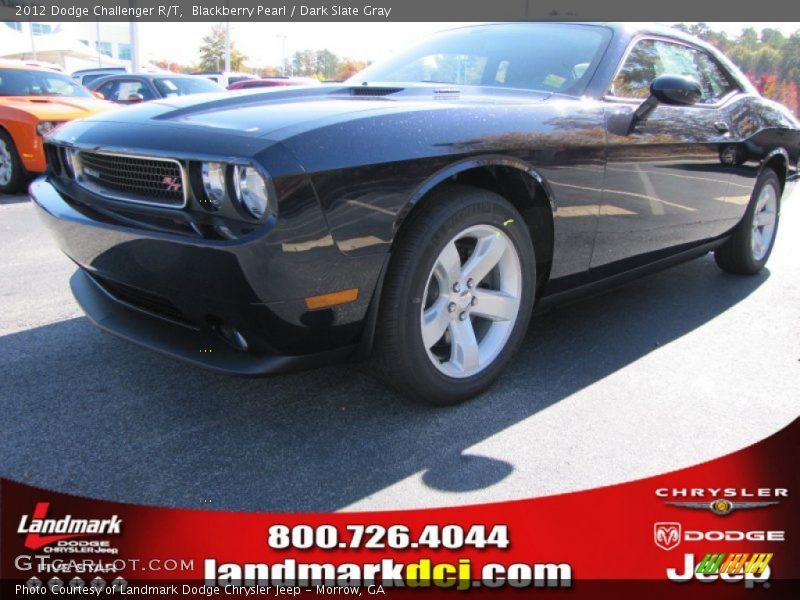 Blackberry Pearl / Dark Slate Gray 2012 Dodge Challenger R/T