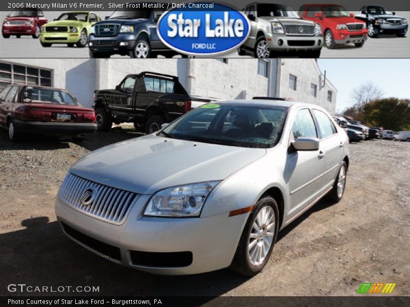 Silver Frost Metallic / Dark Charcoal 2006 Mercury Milan V6 Premier