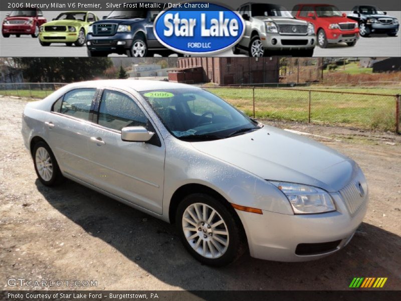 Silver Frost Metallic / Dark Charcoal 2006 Mercury Milan V6 Premier