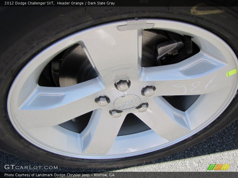Header Orange / Dark Slate Gray 2012 Dodge Challenger SXT