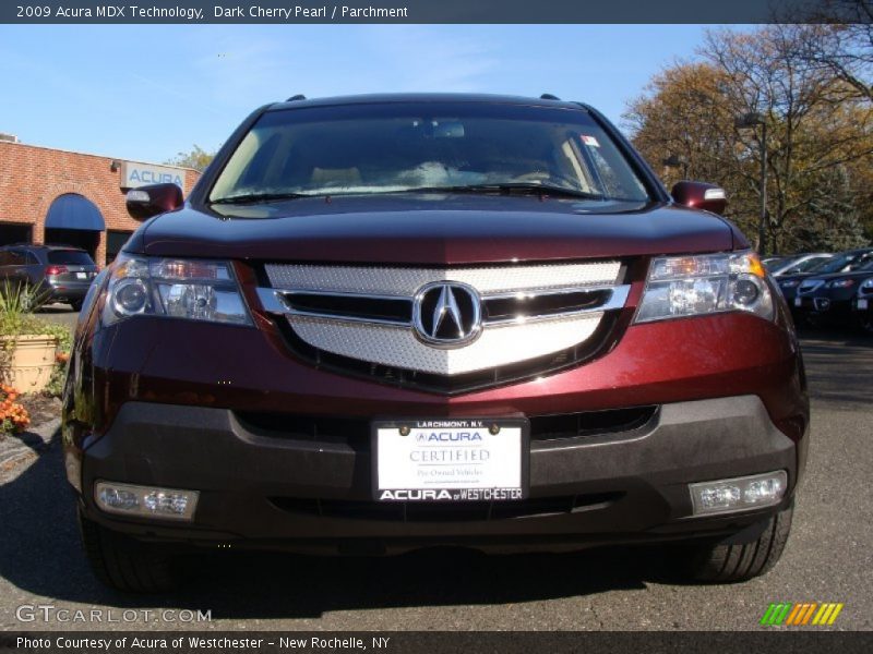 Dark Cherry Pearl / Parchment 2009 Acura MDX Technology