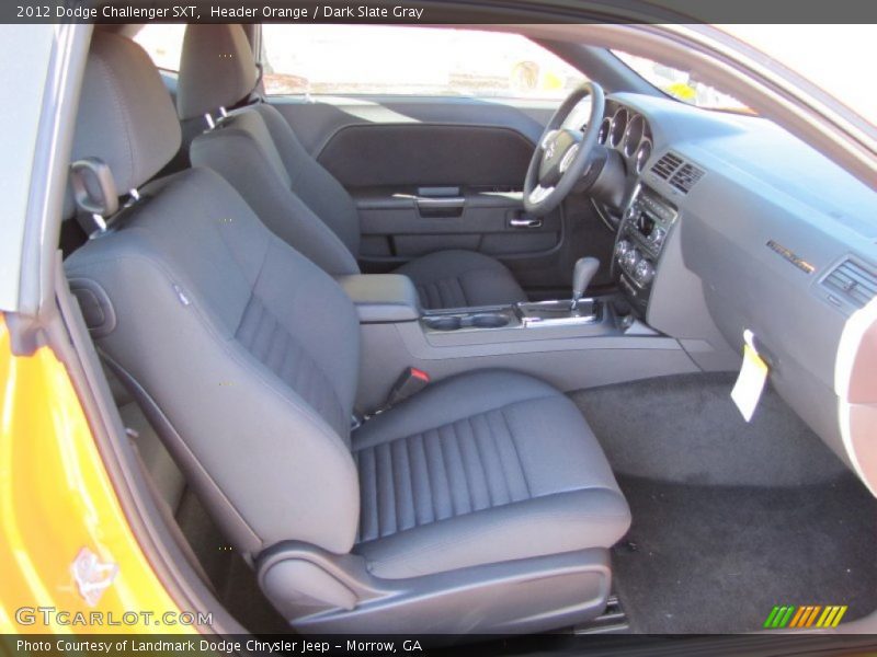Header Orange / Dark Slate Gray 2012 Dodge Challenger SXT