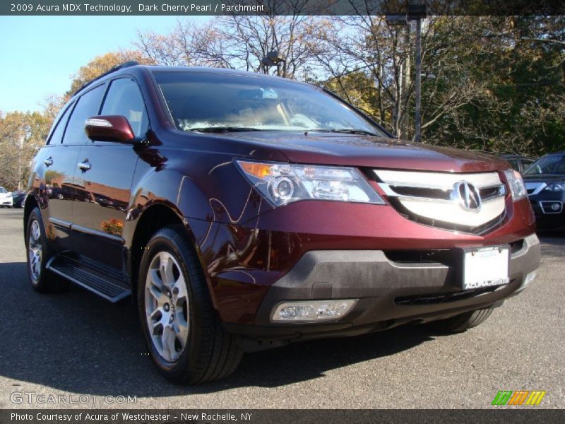 Dark Cherry Pearl / Parchment 2009 Acura MDX Technology