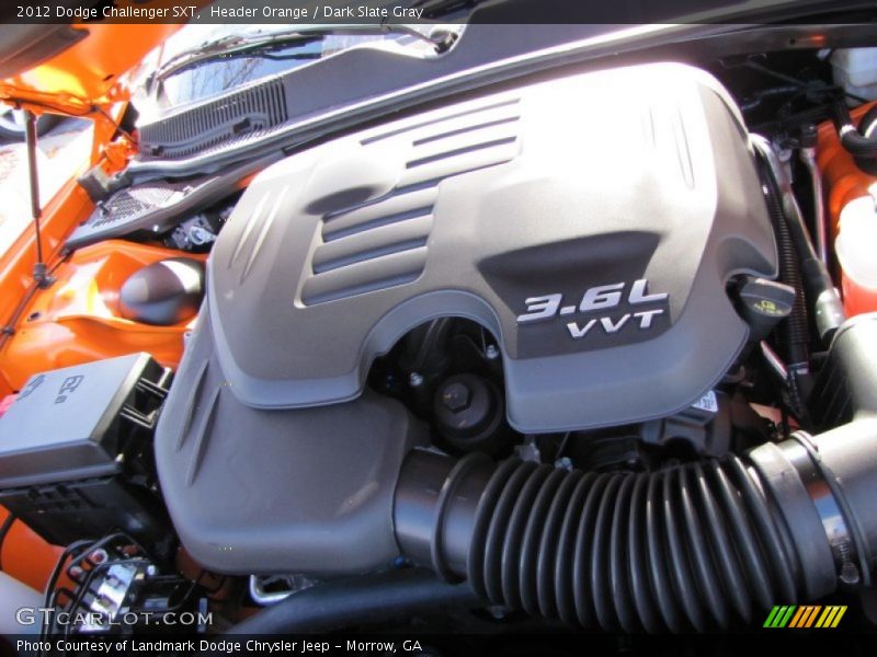 Header Orange / Dark Slate Gray 2012 Dodge Challenger SXT