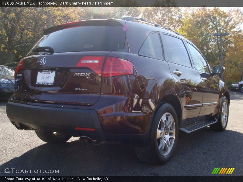 Dark Cherry Pearl / Parchment 2009 Acura MDX Technology