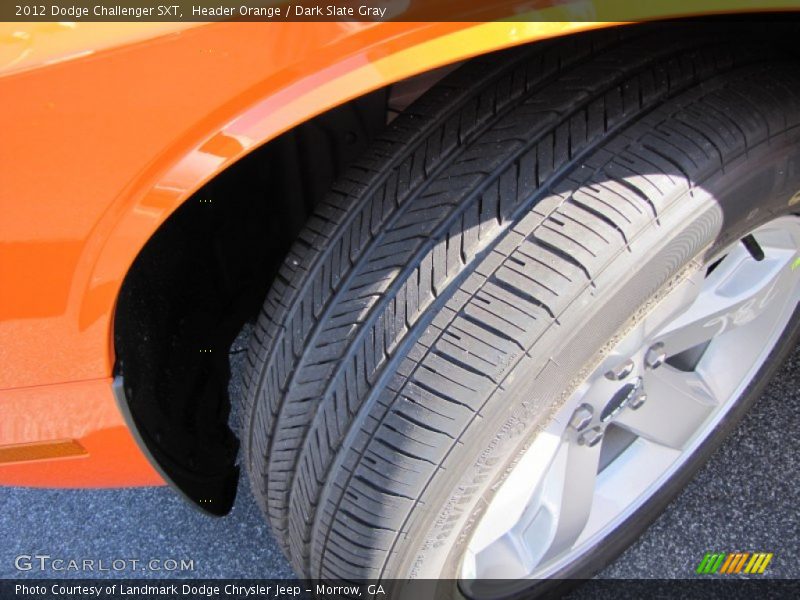 Header Orange / Dark Slate Gray 2012 Dodge Challenger SXT