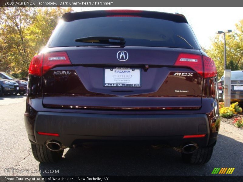 Dark Cherry Pearl / Parchment 2009 Acura MDX Technology