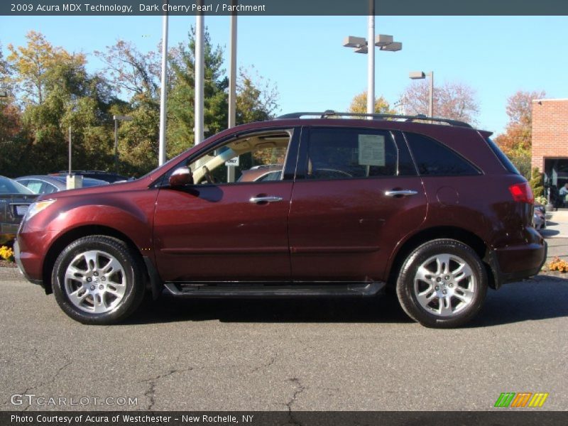 Dark Cherry Pearl / Parchment 2009 Acura MDX Technology