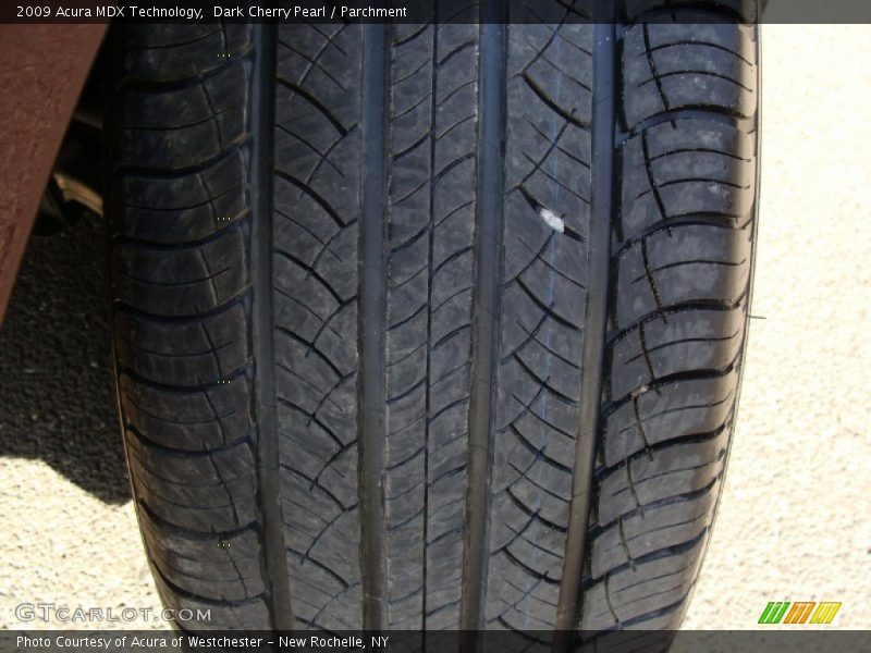 Dark Cherry Pearl / Parchment 2009 Acura MDX Technology